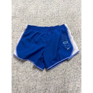 Nike Kids Dri-FIT Training Shorts Blue White Logo FZ5577-480 XL NWT